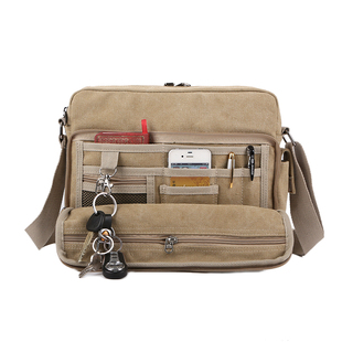 爆款2022韩版多功能男包帆布包单肩包斜挎包男女休闲IPAD包热销