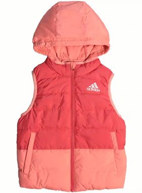 adidas儿童可拆双面穿羽绒服马甲