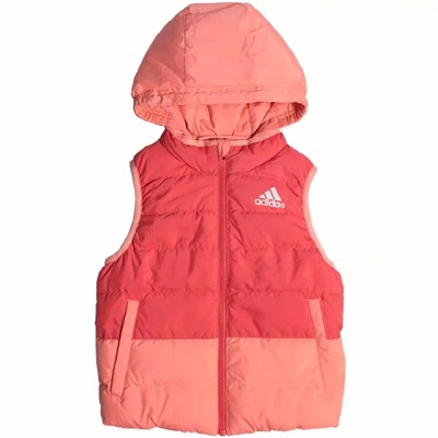 adidas儿童可拆双面穿羽绒服马甲