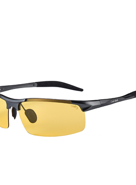 库克鲨鱼变色眼镜偏光男司机镜