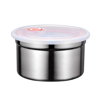 不锈钢带盖圆形泡面碗学校保鲜盒