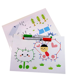 精细动作专注力训练 数字点连线游戏  连点成画 宝宝连线3-6岁