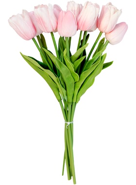 迷妆仿真手感郁金香绢花干花客厅