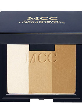 mcc三色阴影盘修容粉饼官方旗舰