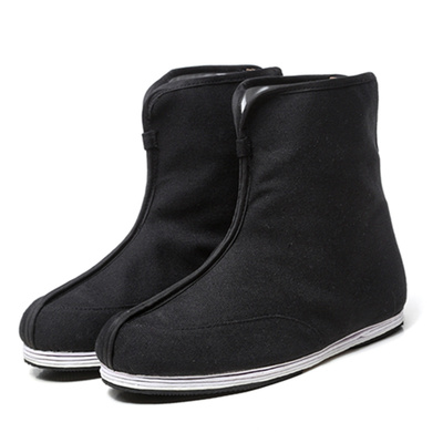 男士汉服千层底后拉链古装靴子