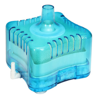 高效过滤迷你水妖精气动式生化过滤器吸便器 陶瓷 圆形鱼缸过滤器