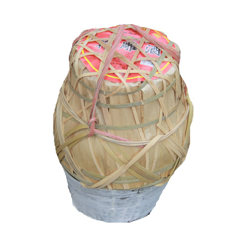 绍兴特产 十年陈花雕酒5L坛装酒 10年陈竹编串络10斤糯米酒