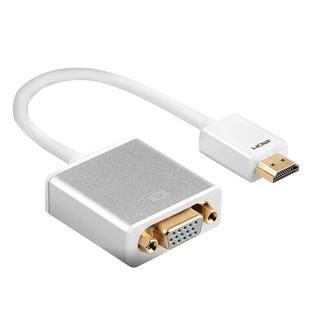 SaiKang HDMI转VGA转换器带音频高清线接头笔记本电脑台式主机显示器线电视投影hdmi连接线顶盒看电视ps4