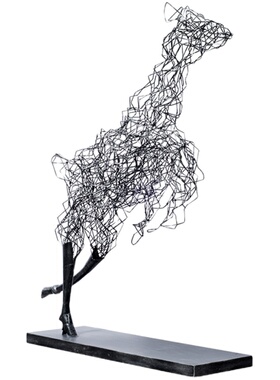 大堂过道福鹿售楼处抽象艺术品