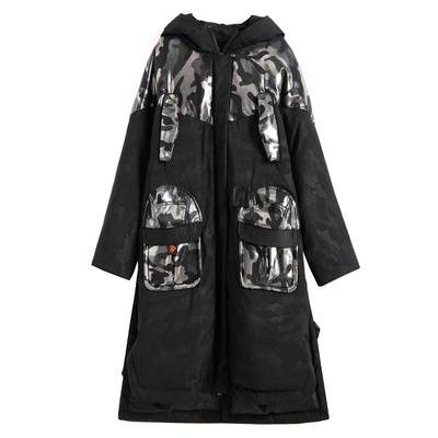 尔滨游加大加厚男女过膝羽绒服