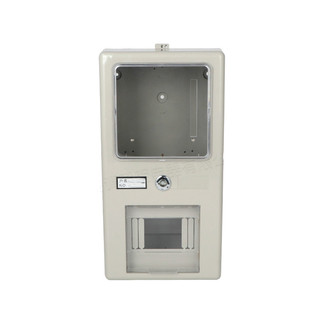 带锁电表箱单相电子式明装强 电箱塑料配电箱4回路透明电表箱室内