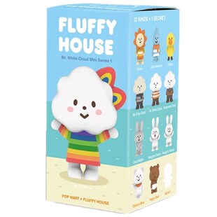 POPMART泡泡玛特正品Fluffy House彩虹妹妹一代盲盒公仔手办现货