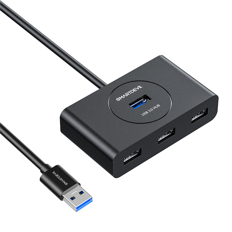 闪魔usb3.0扩展器usb分线器多接口转接头一拖四type-c笔记本电脑外接usp拓展hub集线器加长延长线分接转换器