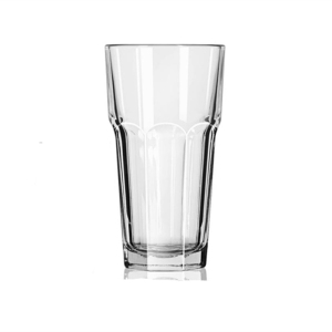 进口利比果汁杯透明玻璃饮料杯创意杯子奶昔奶茶杯家用冷饮杯加厚