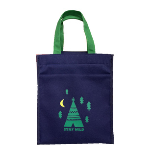 内置水杯位帆布撞色手提饭盒袋 妈咪包 学生补课包便当包午餐包