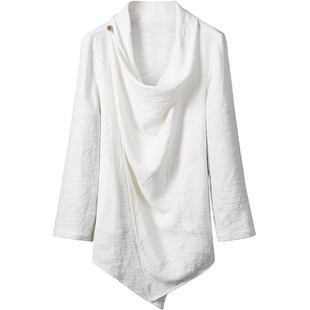 汉服男 古装公子帅气飘逸侠客书生居士禅修服仙气中长款棉麻风衣