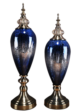 玻璃软装样板房间新古典风摆件