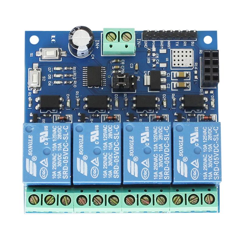 ESP8266 5V WiFi继电器 物联网 智能家居 手机APP遥控开关 四路