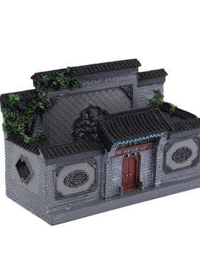 中式古典建筑模型工艺品桌面摆件