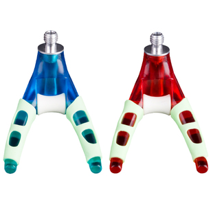 炮台支架羊角头架杆配件滑轮竞技蝴蝶头通用防滑电子夜光前叉头