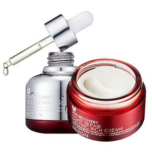 韩国mizon谜之芬臻致赋妍晚间修复套装精华安瓶面霜 舒缓保湿嫩白