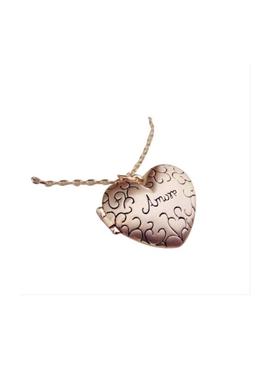 儿童饰品爱心放照片长毛衣项链包