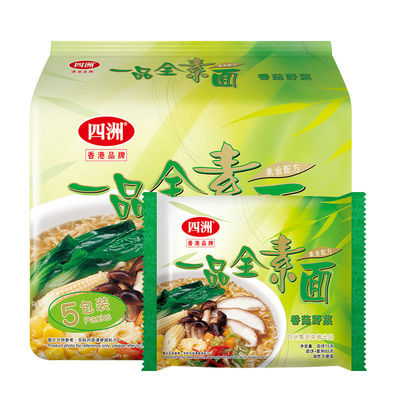 四洲全素香菇即食素面