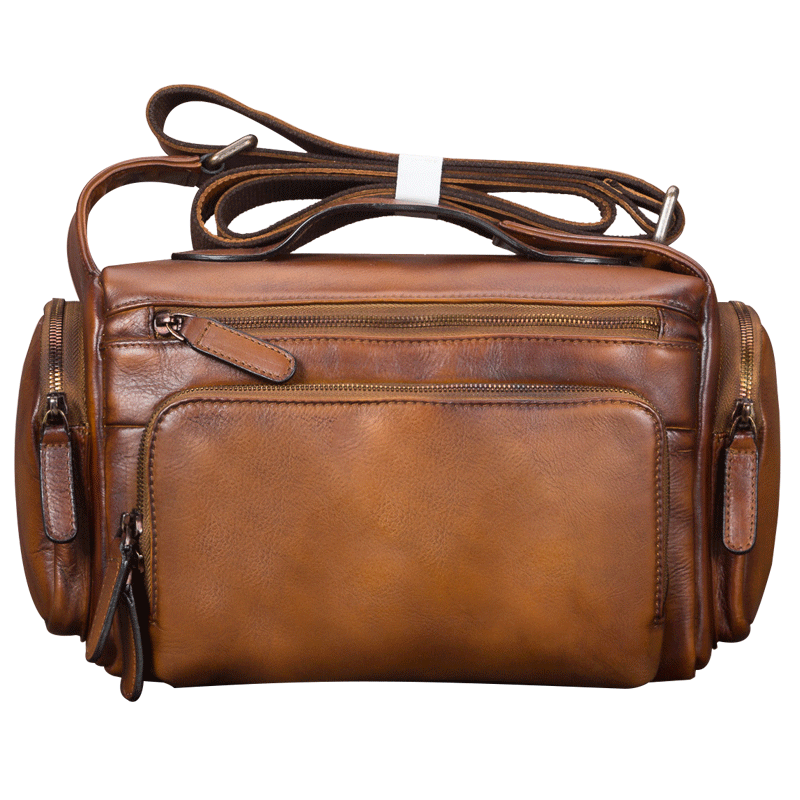 复古包包头层牛皮男士手工皮包男真皮男包斜挎包男单肩包男手提包选购的哪些心酸事