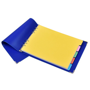 横式软皮康奈尔方格思维导图笔记本活页A4可拆卸麦肯锡网格大本子