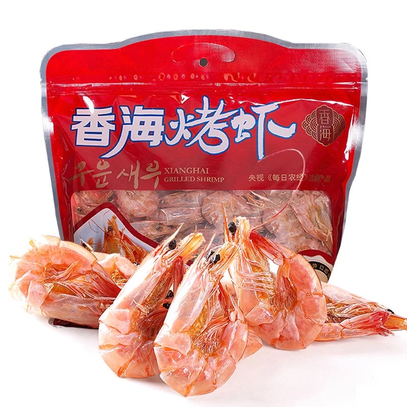 包邮 香海烤虾 大对虾干 即食海鲜干货烤虾干 温州特产420G