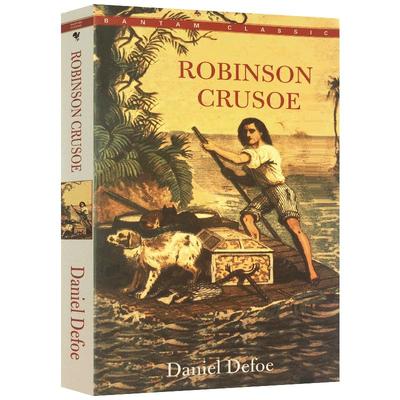 世界经典文学名著Robinson Crusoe鲁滨逊漂流记英文原版六年级下册必读的课外书原著完整版中世纪的荒野求生小说鲁滨孙笛福