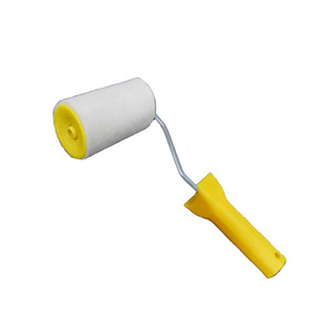 华德豪佳饰4寸油漆滚筒刷真羊毛10厘米拇指芯贴木皮专用厂家直销