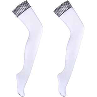 丝袜鱼网长筒超薄渔网小网眼网袜薄款性感过膝女夏大腿袜吊带黑丝