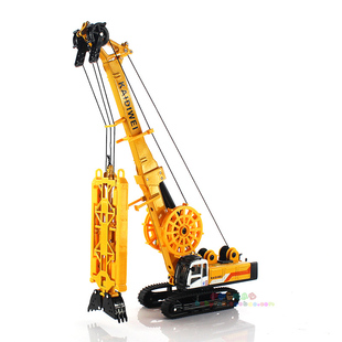 凯迪威625047合金工程车模型1:64成槽机液压抓斗成槽车儿童玩具