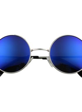 彩色圆形小墨镜太阳镜偏光复古