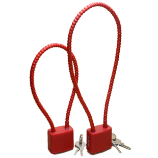 钢丝绳挂锁钢缆挂锁柜子橱柜文件柜加长挂锁钢丝锁防盗挂锁长梁锁