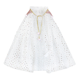 女童儿童生日派对拍照游玩披肩仙女造型角色扮演薄款网纱披风斗篷