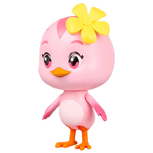 正版萌鸡小队玩具全套装儿童发声音乐玩偶公仔大宇雨麦奇朵朵欢欢