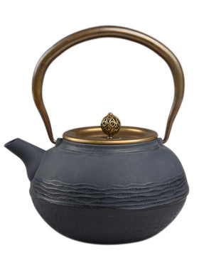 博古架中式风铸铁茶壶软装饰品