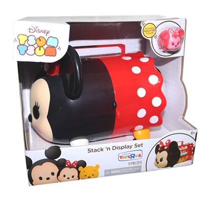 盒装全新迪士尼TSUM TSUM公仔米妮卡通动物模型叠叠乐米妮收纳盒