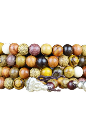 多宝串沉香木佛珠手链