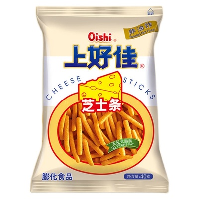 Oishi芝士条40g/包非油炸膨化