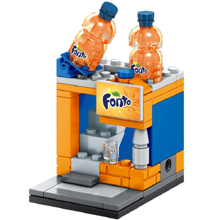 建筑积木拼装玩具兼容积木迷你商店街生日礼物街景迷你城市