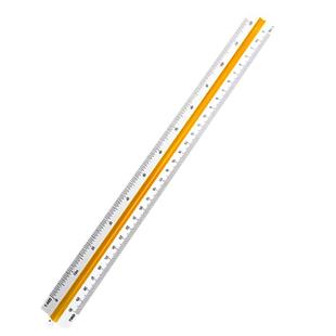 2把装得力三棱比例尺30cm高精度服装设计制图室内设计绘图建筑专业工程制图尺子应用测量工具大比例1比100