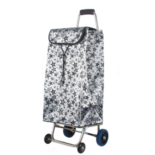 不锈钢 手拖车买菜布袋车折叠便携购物车手拉车 拉杆车行李车推车