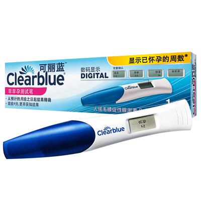 Clearblue可丽蓝早早孕电子验孕棒测试笔1支装测怀孕纸孕周可丽兰