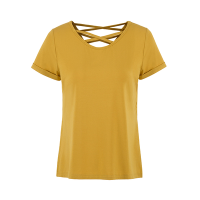 网红薄款健身短袖瑜伽服运动上衣