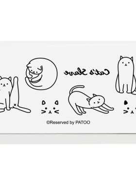 【PATOO怕痛】原创防水纹身贴猫猫猫Cats很多猫 可爱动物黑白宠物