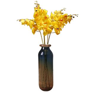手感过胶蝴蝶兰仿真花现代北欧装饰花瓶插花客厅餐厅装饰假花花插