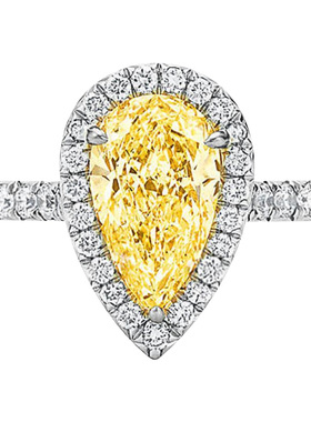 朱诺赫拉ins新款人工2女水滴钻戒